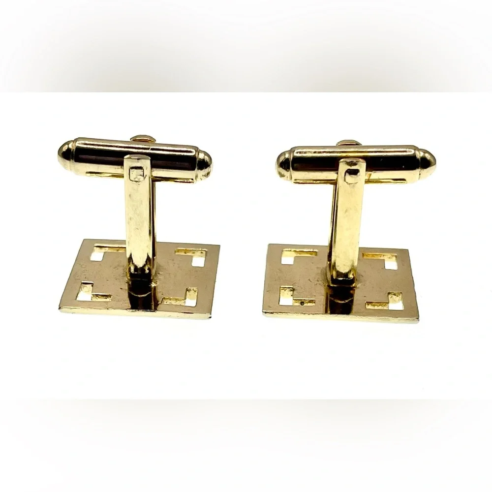 3 for $30 Vintage Gold Tone Openwork Classic Cufflinks